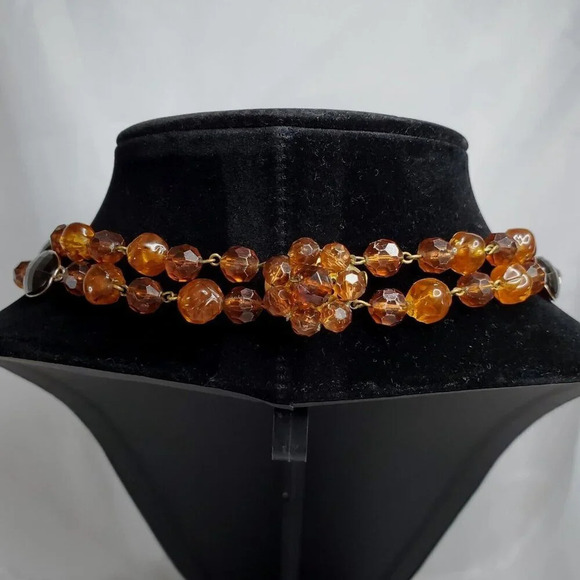 Vintage Western Germany 1950's Beaded Multistrand Necklace - Picture 5 of 9